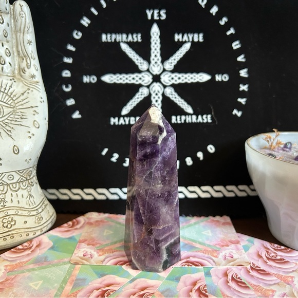 Other - Dream Amethyst Crystal Tower - Purple Crystal Home Accent